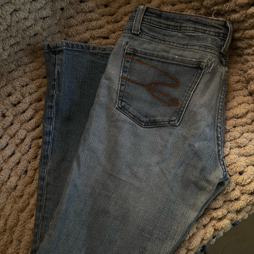 Seven7 Women's Straight Leg Jeans - Blue